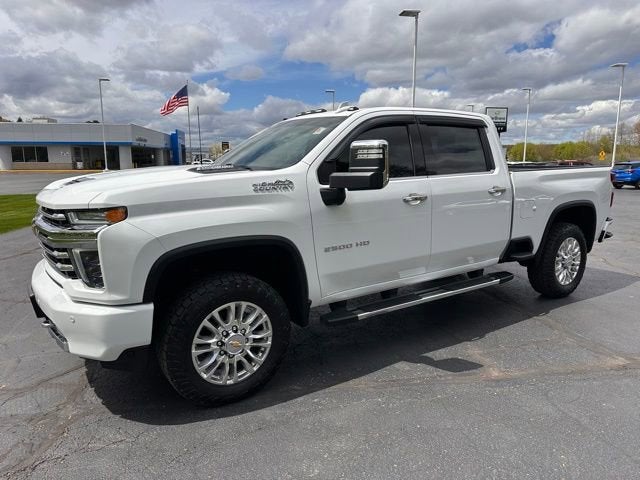 2023 Chevrolet Silverado 2500 HD High Country in Summit White — front three-quarter view