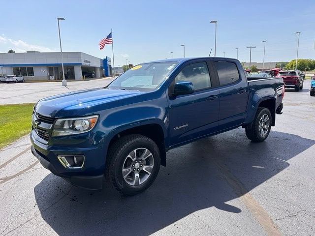 2019 Chevrolet Colorado 4WD Z71 in Pacific Blue Metallic — front three-quarter view