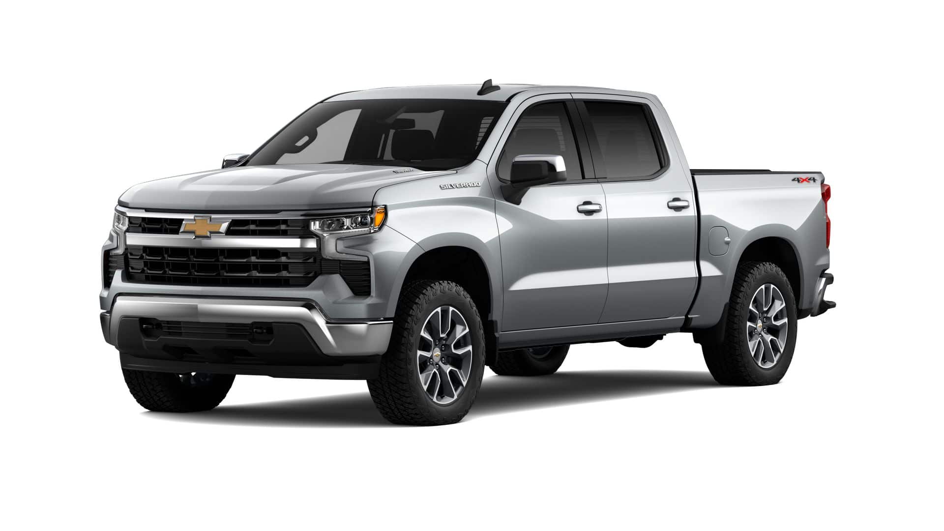 2026 Chevrolet Silverado 1500 LT (2FL) in Sterling Gray Metallic — front three-quarter view