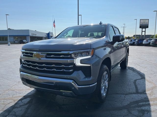 2026 Chevrolet Silverado 1500 LTZ in Sterling Gray Metallic — front three-quarter view