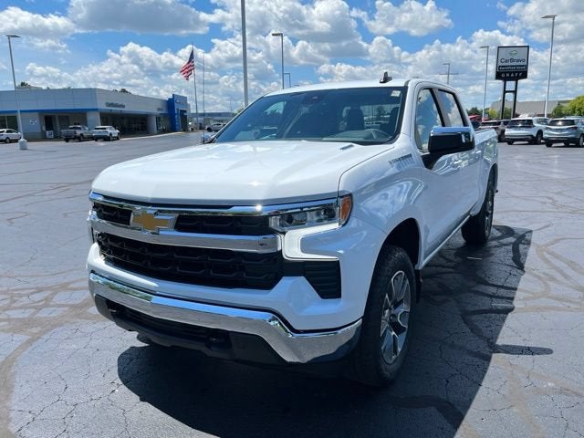 2026 Chevrolet Silverado 1500 LT (2FL) in Summit White — front three-quarter view